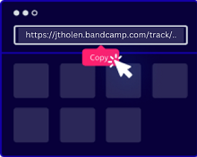 copy bandcamp url