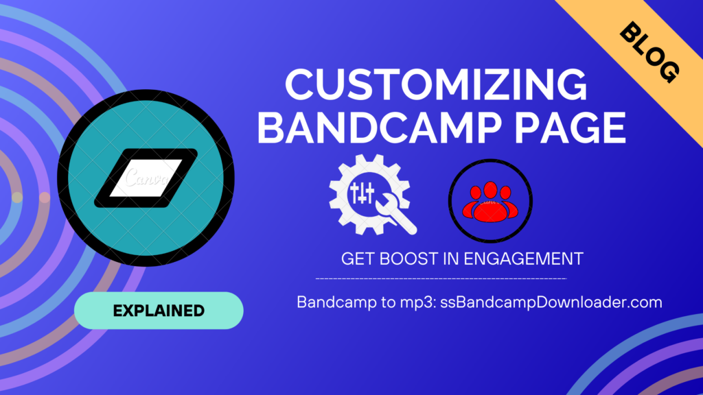 how to customize bandcamp page
